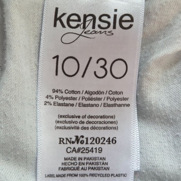 Kensie Vintage Luxe Slim Crop Jeans Light Wash Size 10 - Picture 12 of 13